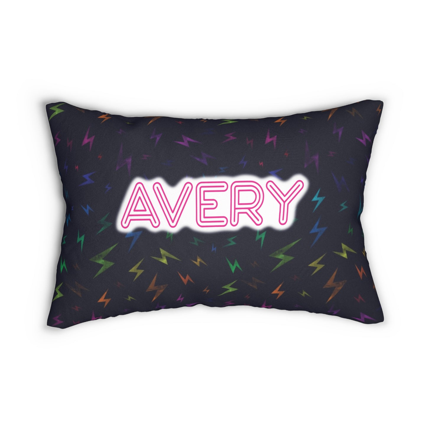 Rainbow Bolts Throw Pillow