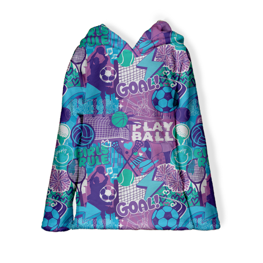 Sporty Girl Fuzzy Hoodies
