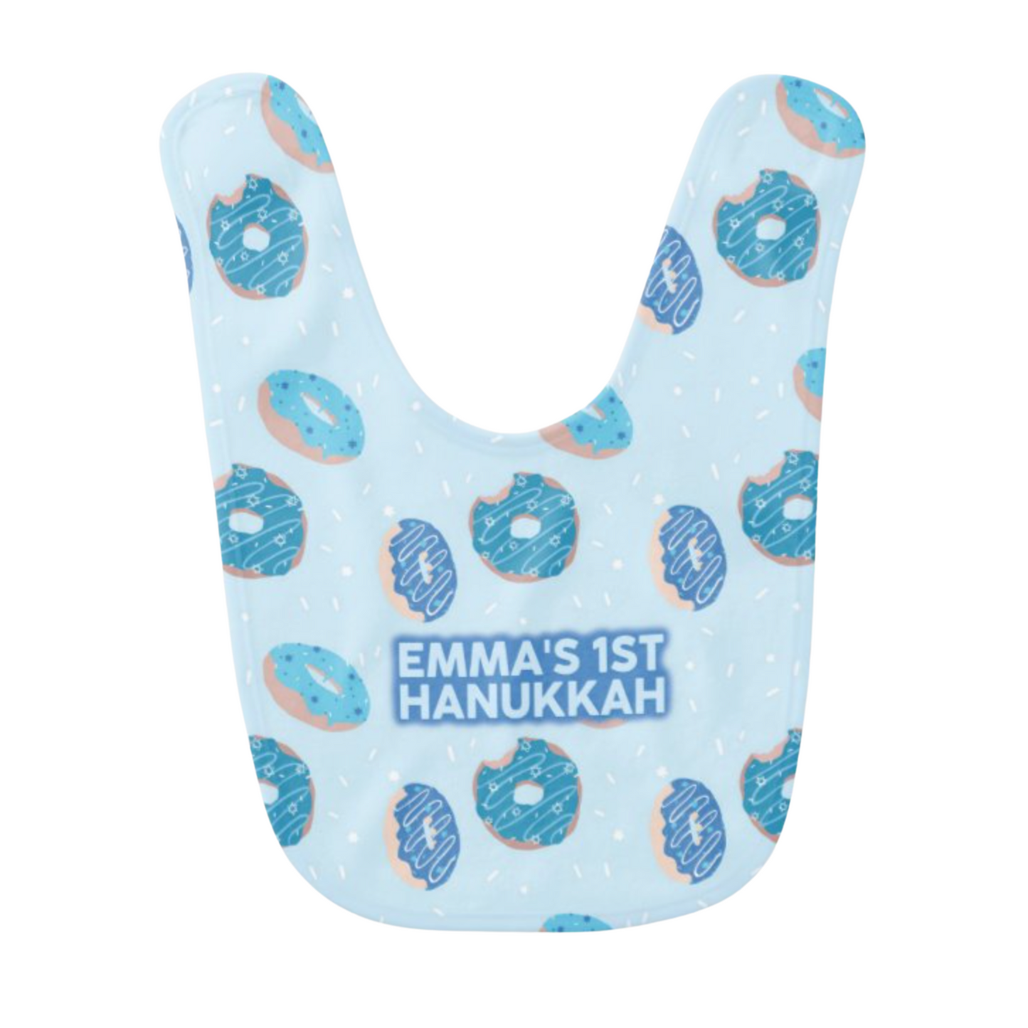 Hanukkah Donuts Bib