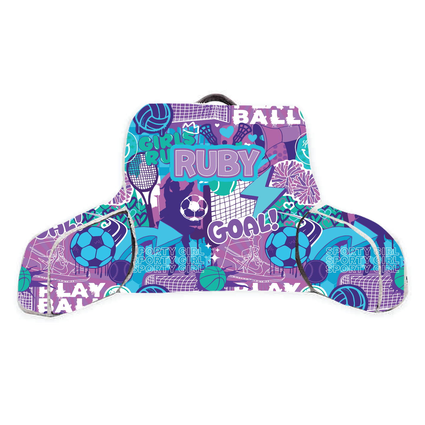 Sporty Girl Lounge Around Pillow