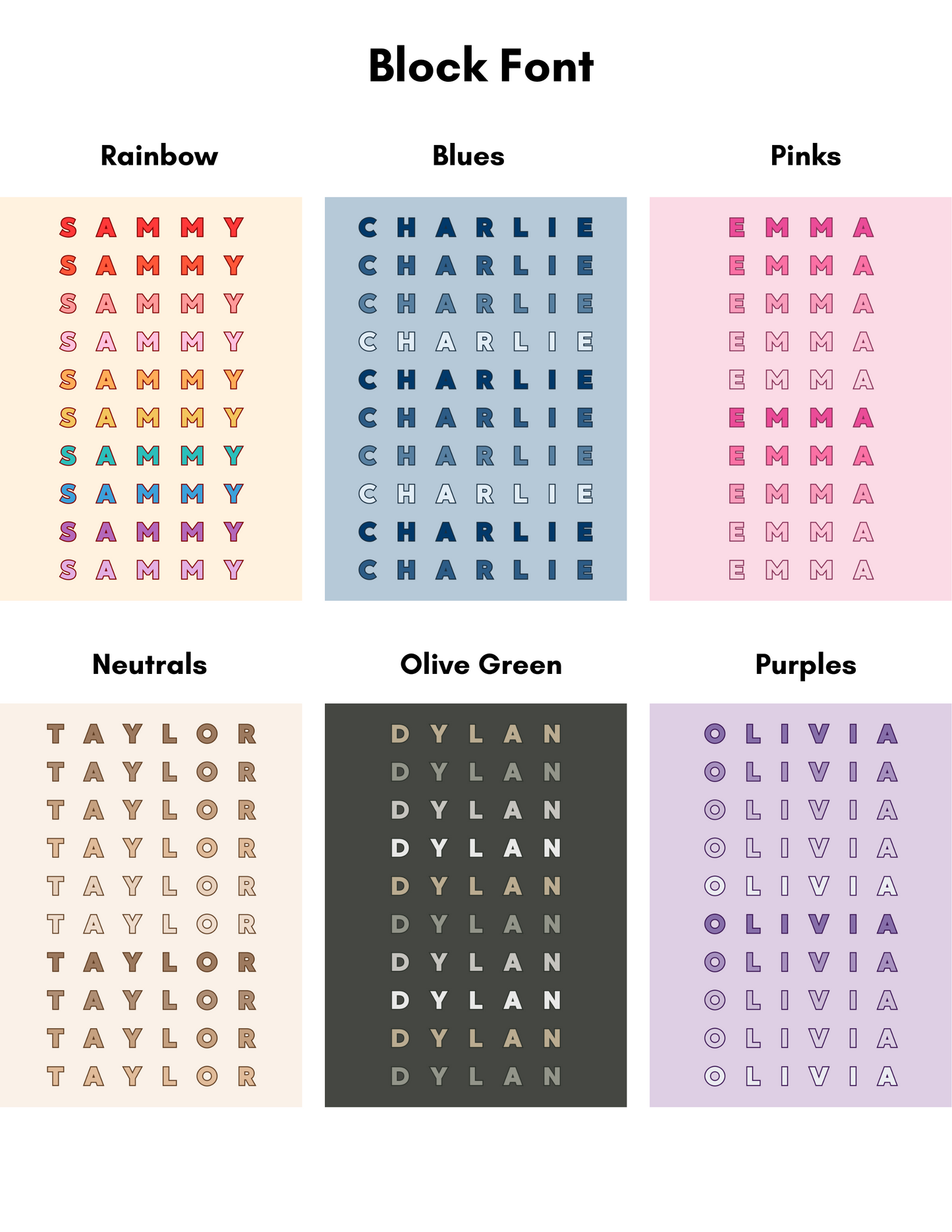 Repeat Name Blanket