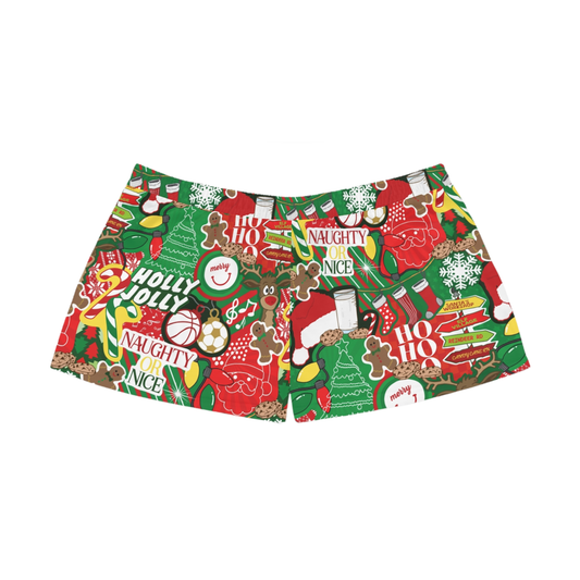 Christmas Moments Fuzzy PJ Shorts
