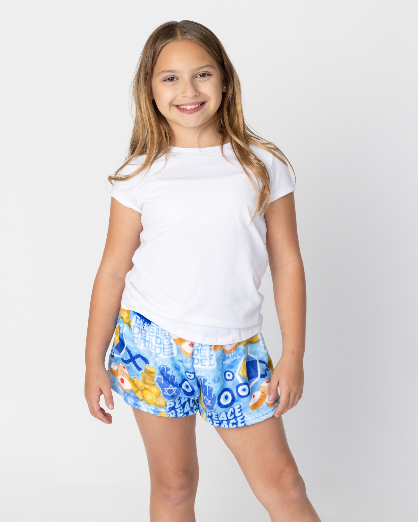 Hanukkah Moments Fuzzy PJ Shorts