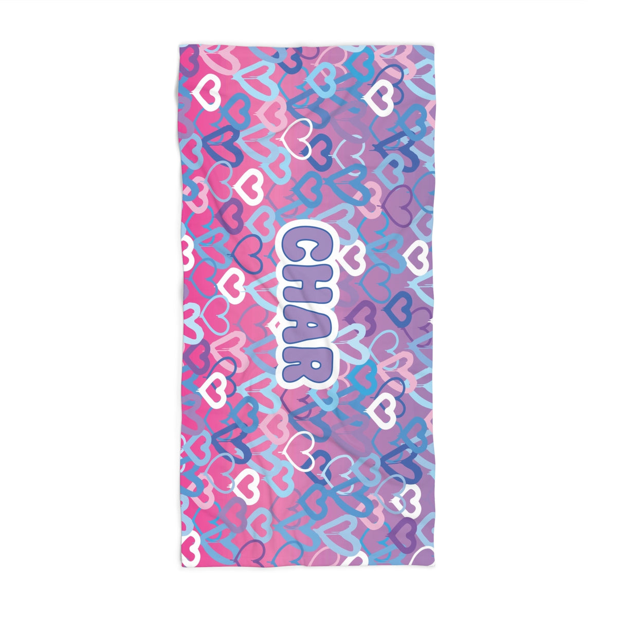 Ombre Hearts Towel