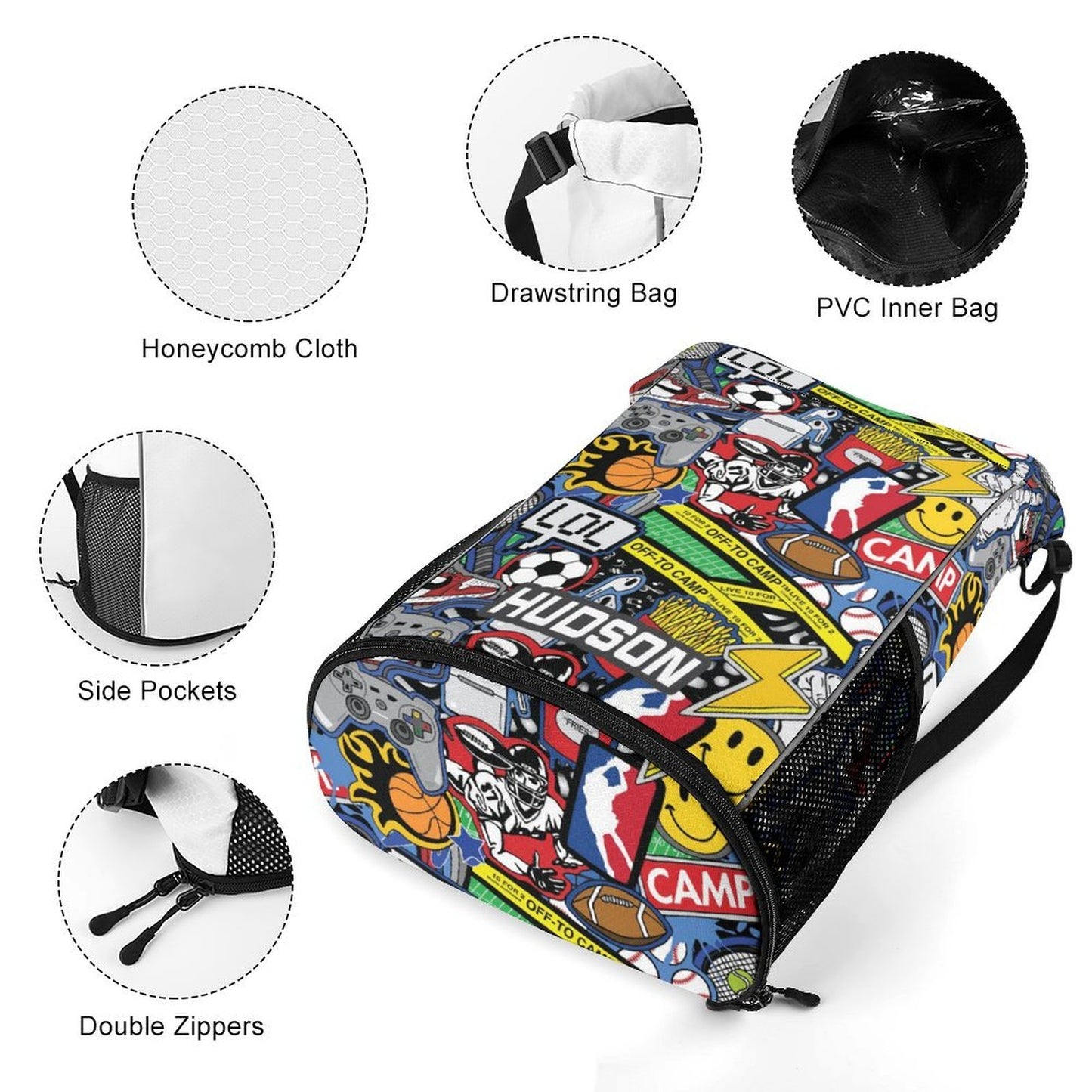 Off To Camp Drawstring