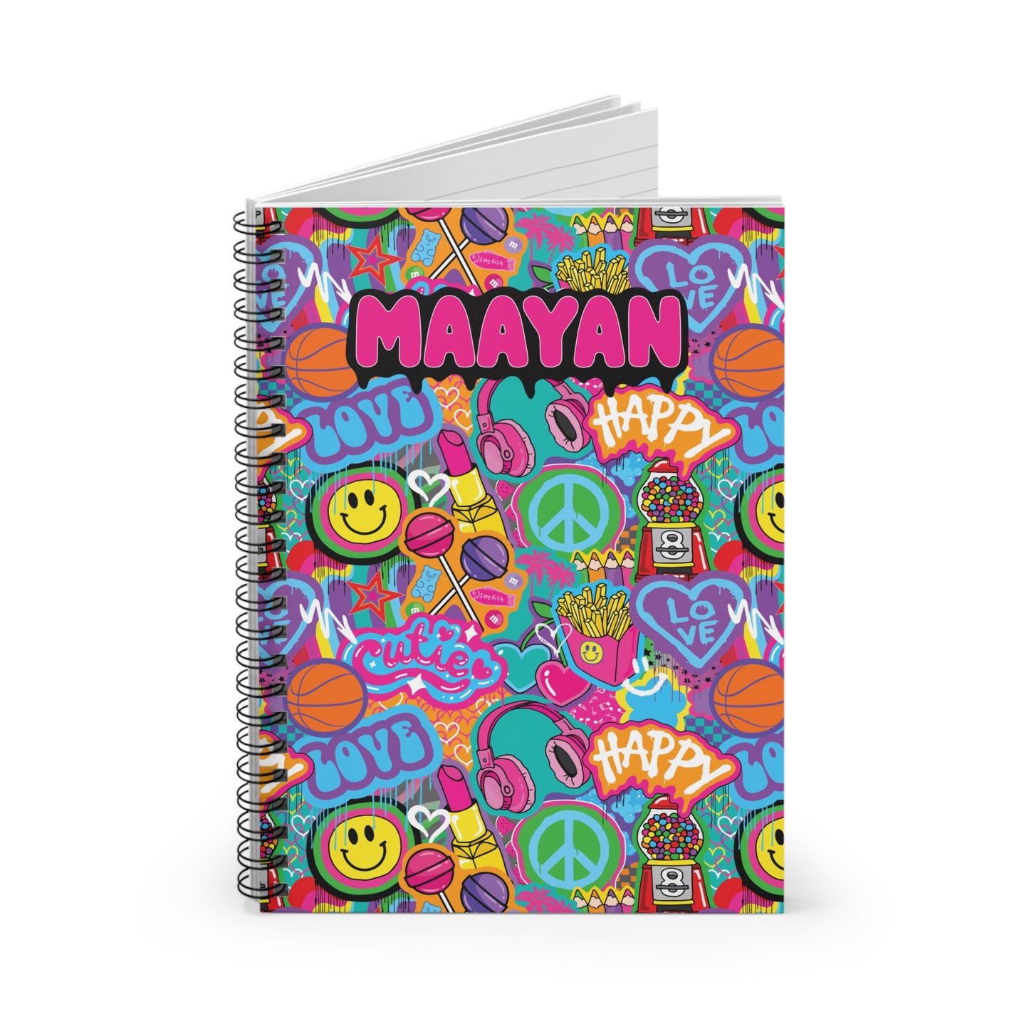 Happy Mode Spiral Notebook