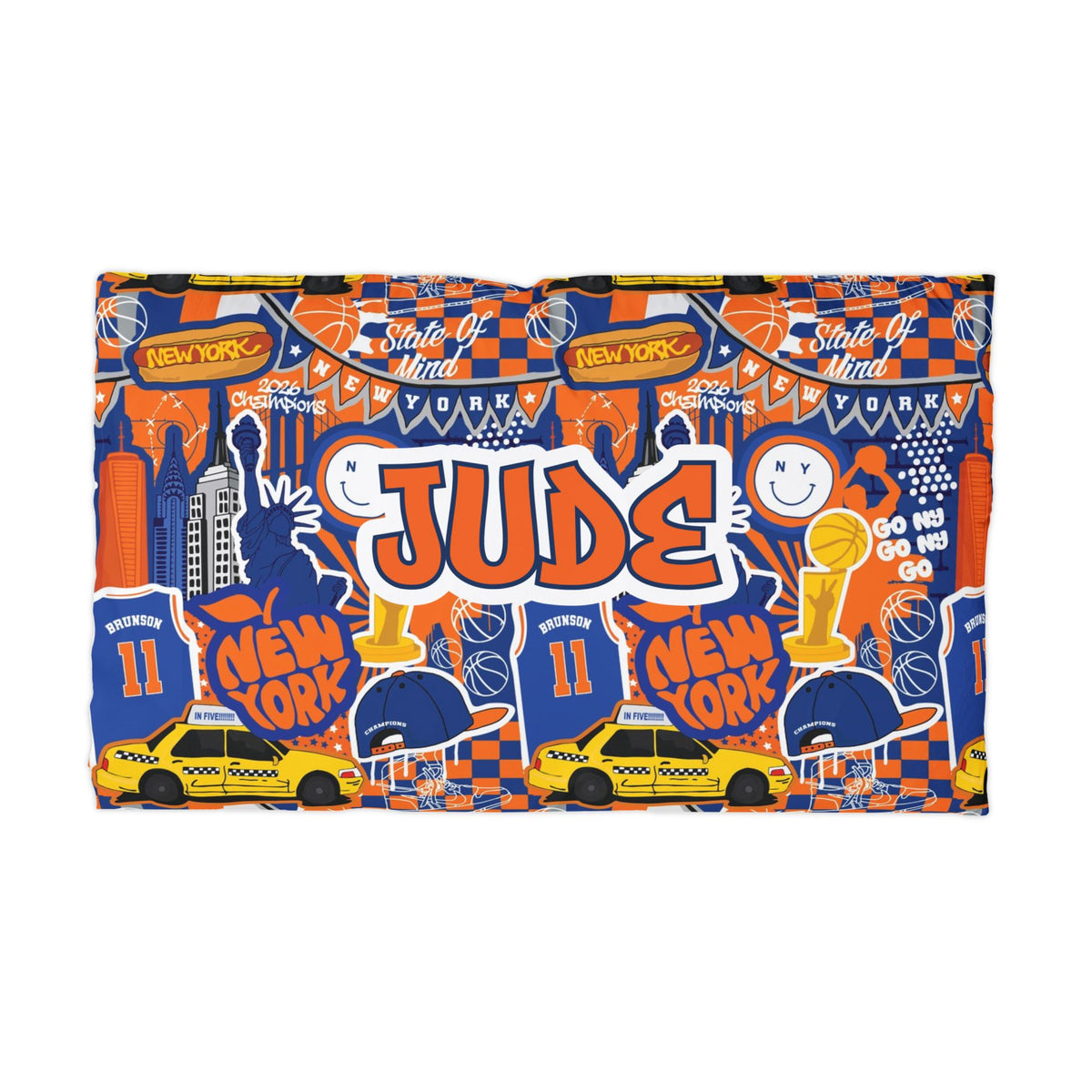New York Basketball Pillow Case