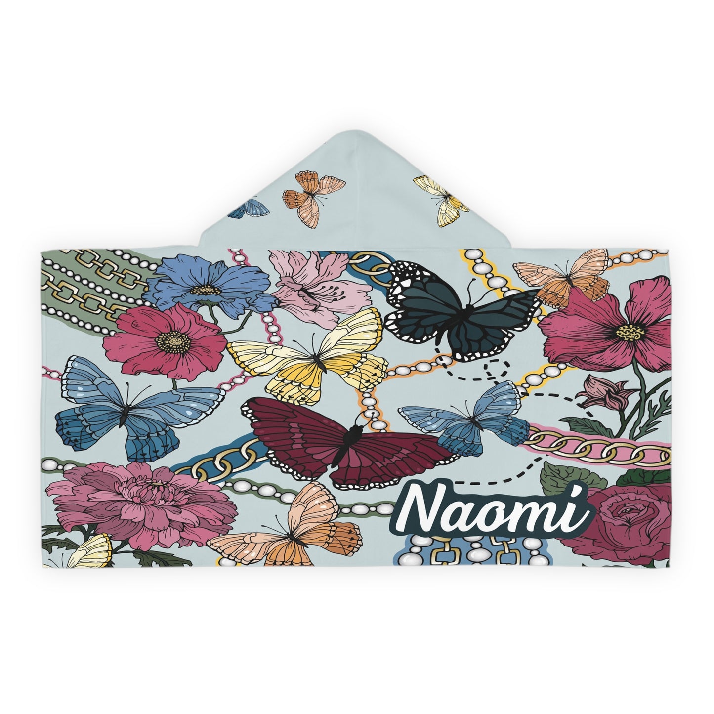 Butterfly Pearl Hooded Towel