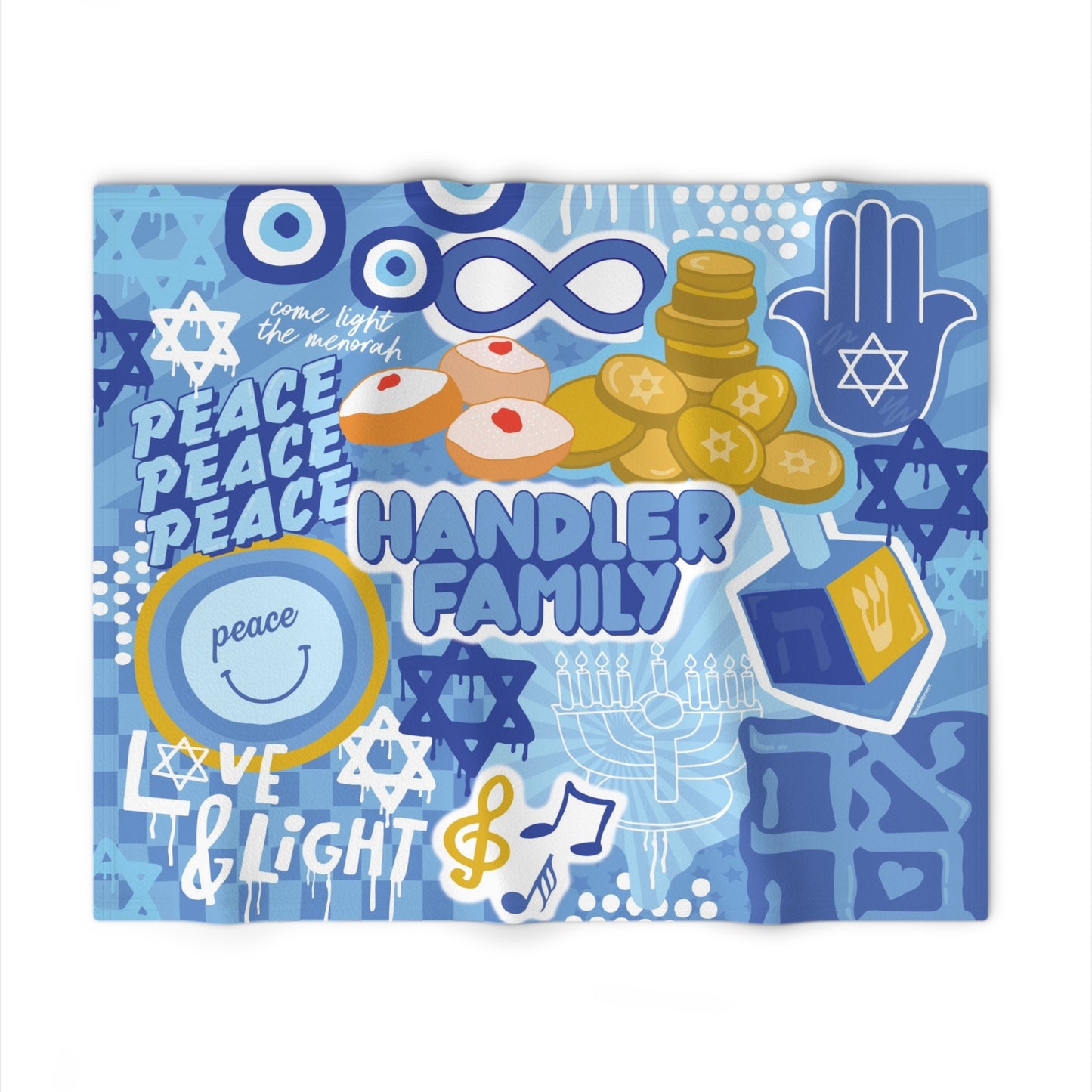 Happy Hanukkah Blanket