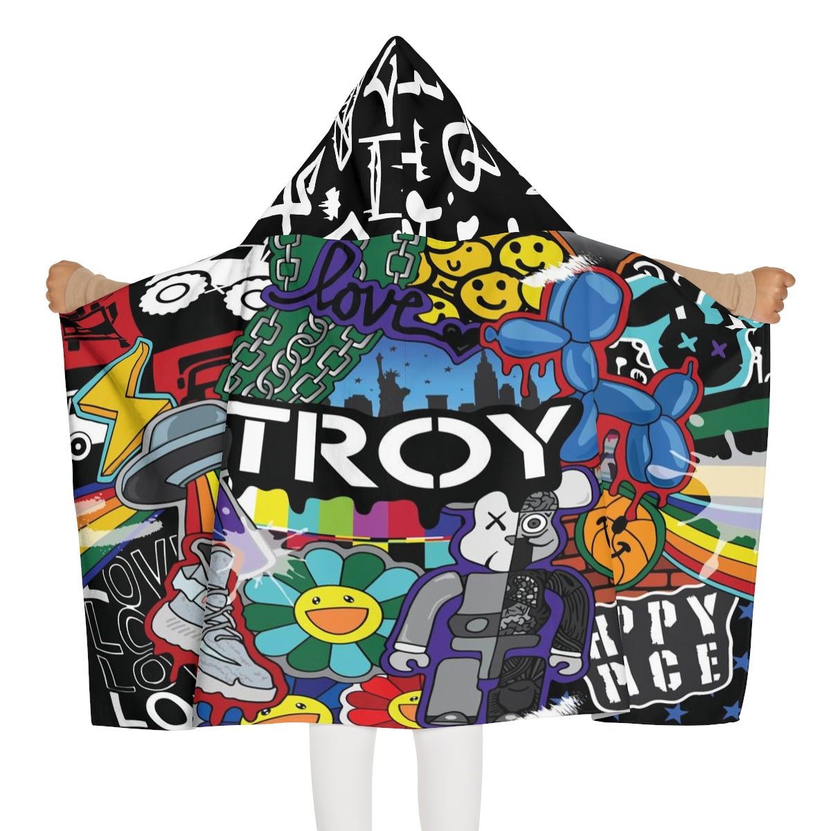 Happy Place Hooded Towel