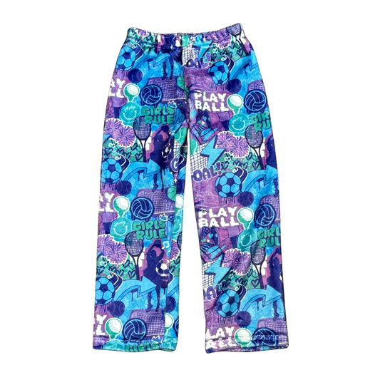 Sporty Girl Fuzzy Pajama Pants