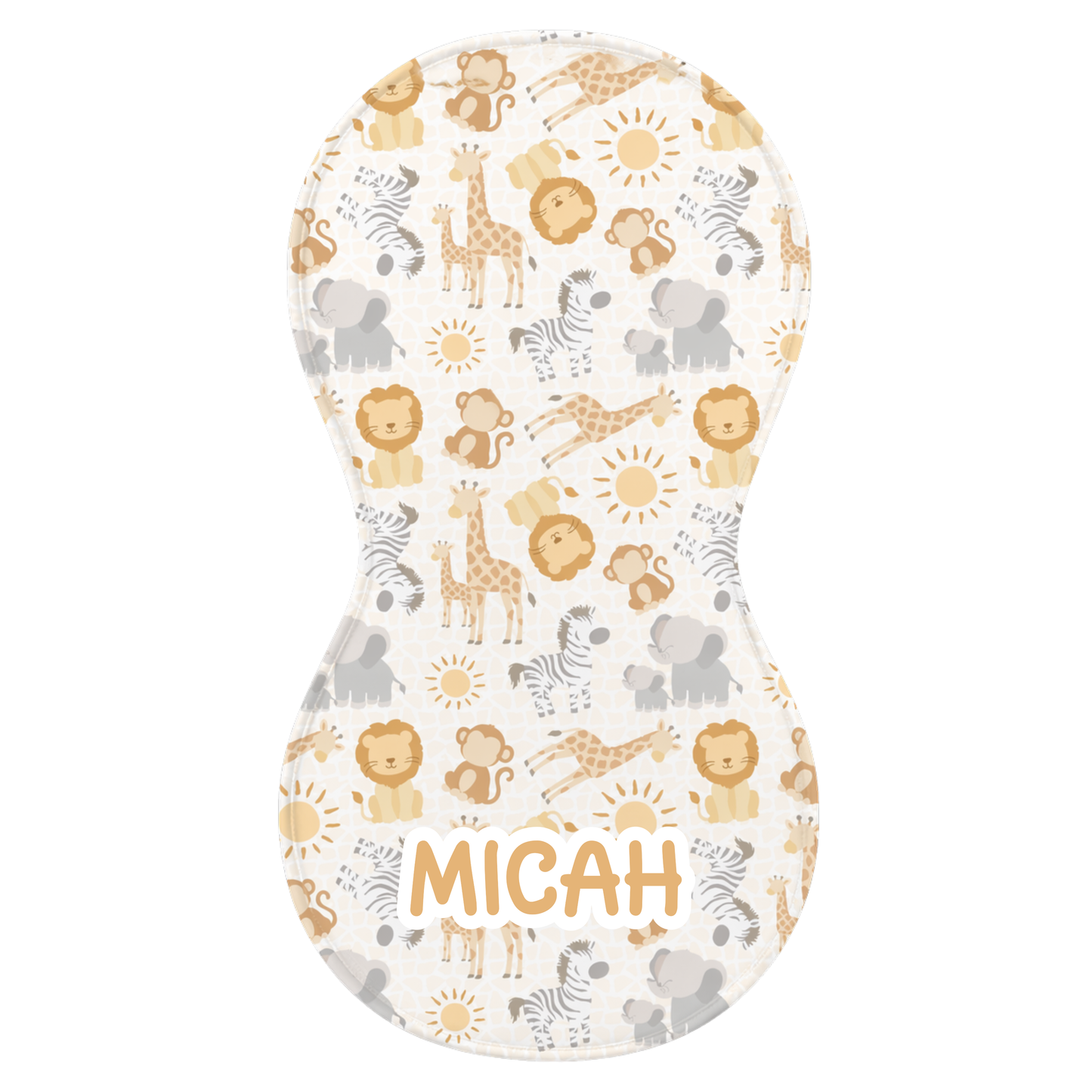 Safari Friends Burp Cloth