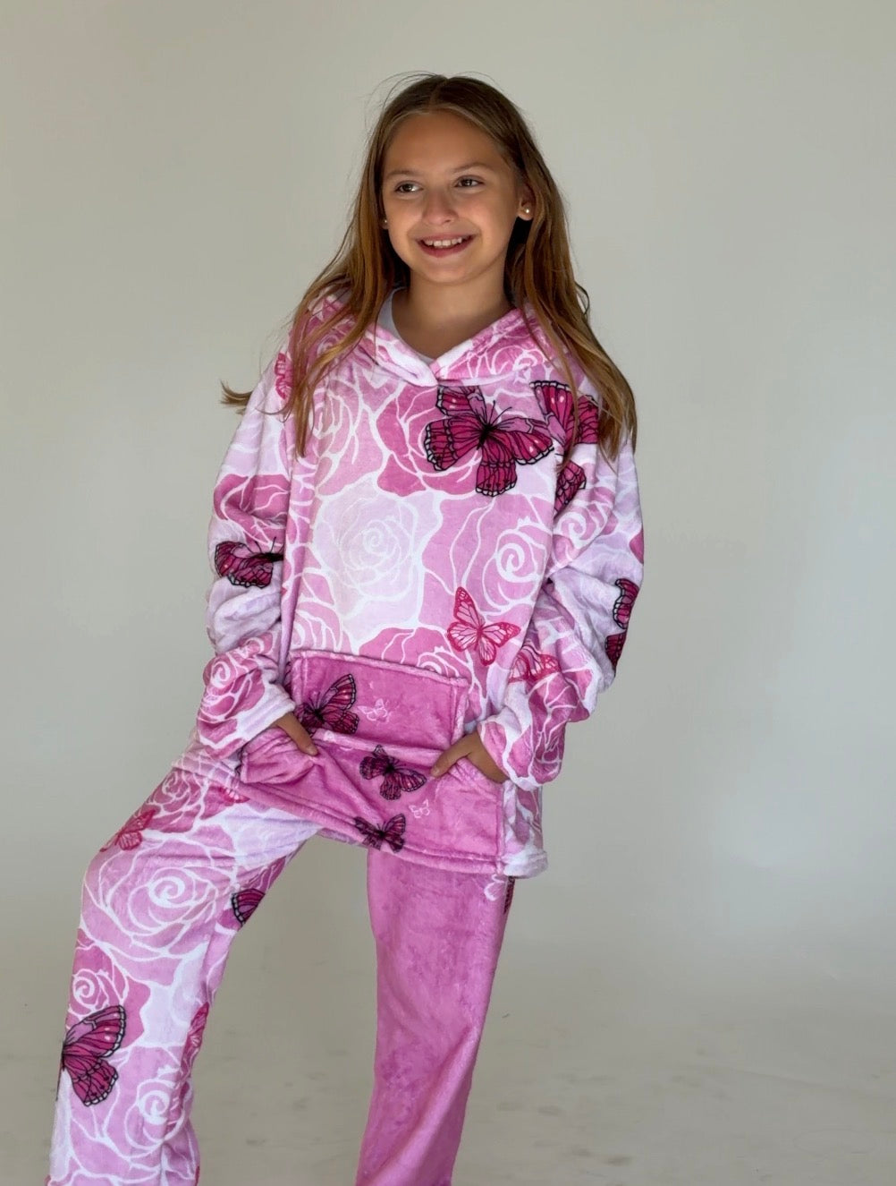 Rosey Days Fuzzy Pajama Pants