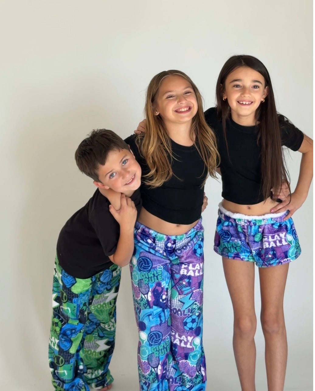 Sporty Girl Fuzzy Pajama Pants