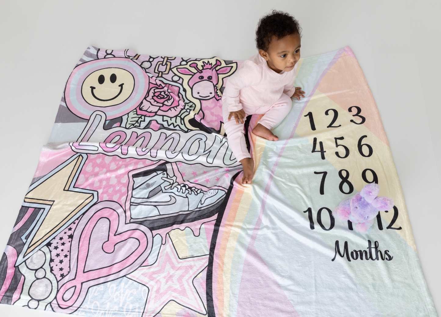 Girl Milestone Blanket