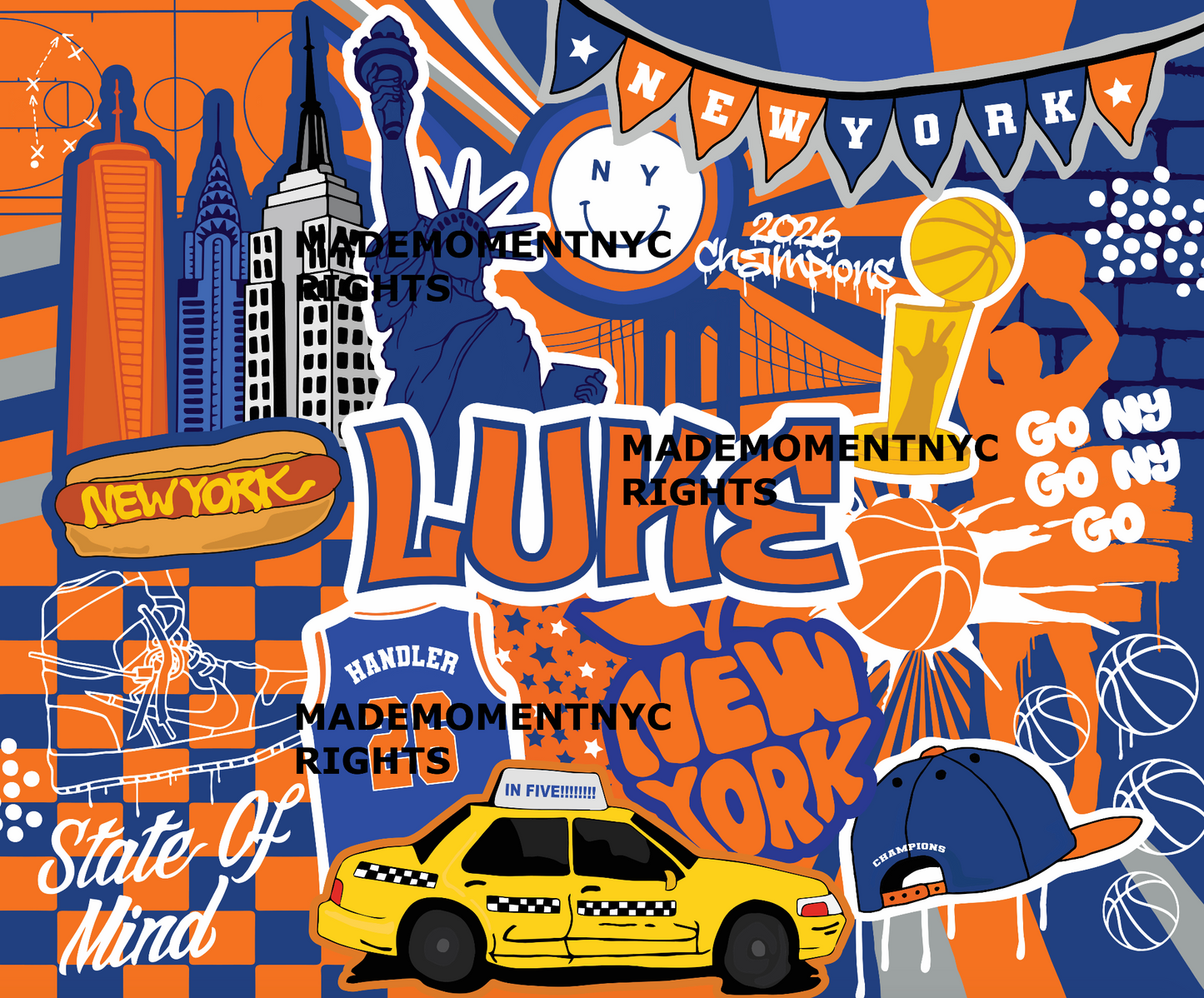 New York Basketball Lounge Pillow