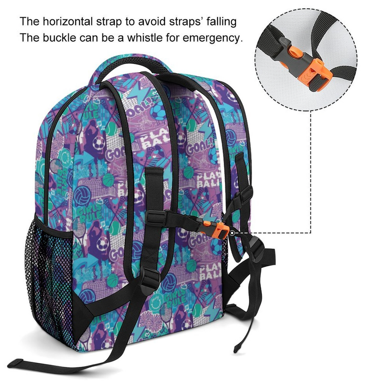 Sporty Girl Kids Backpack