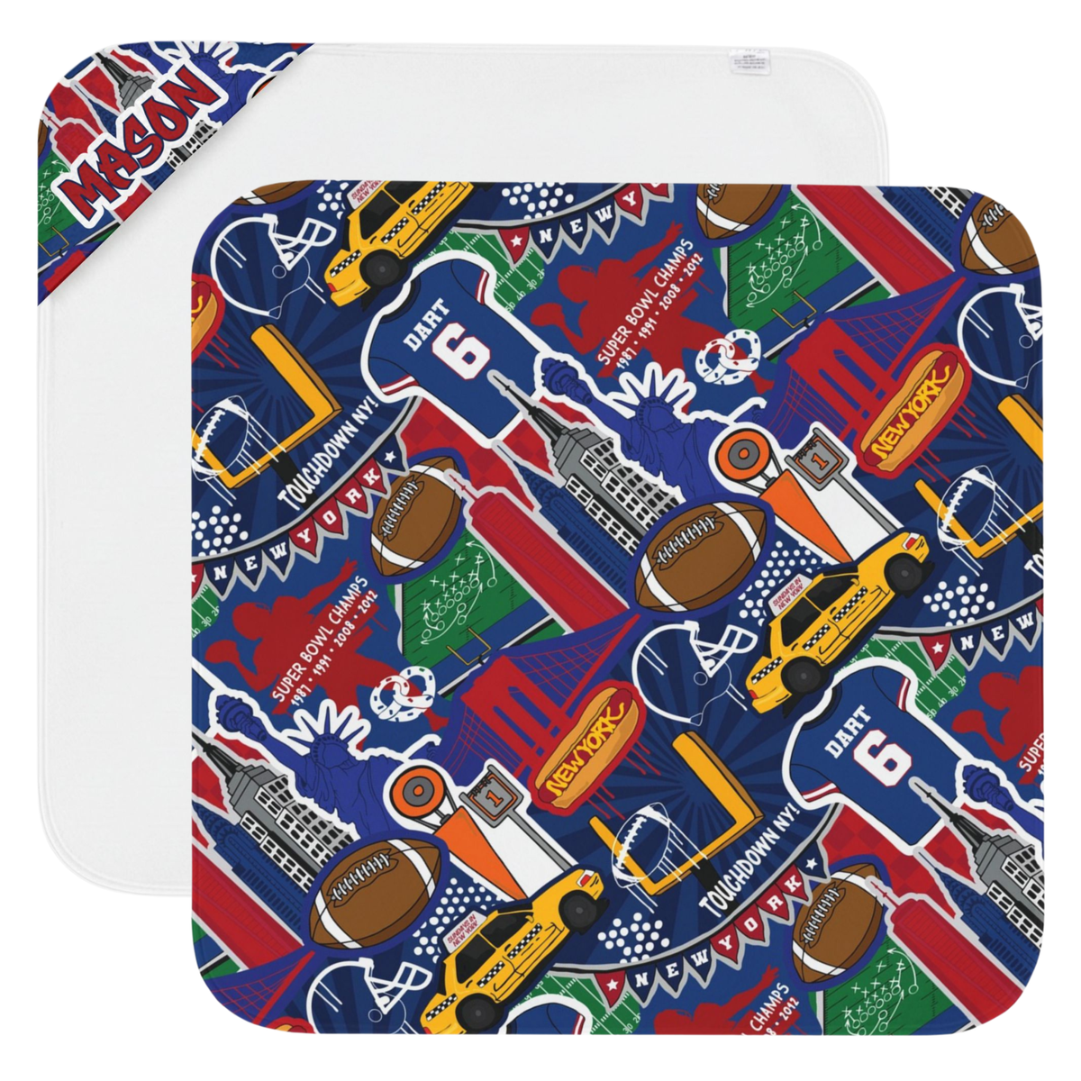 New York Football Hooded Towel (2 team options)