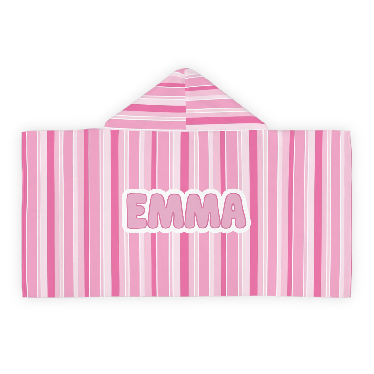 Multi Stripes Hooded Towel (blue or pink)