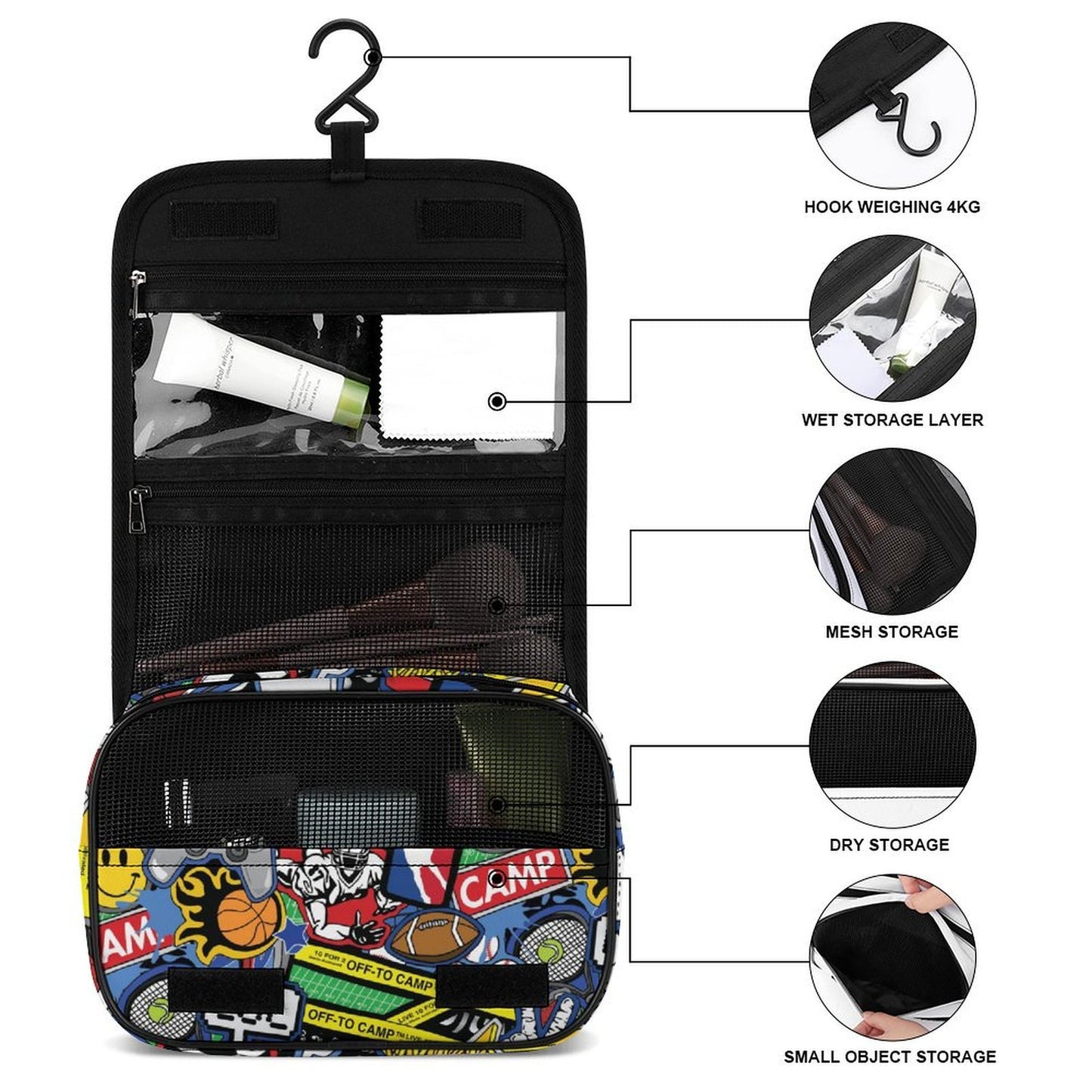 Off To Camp Toiletry Bag