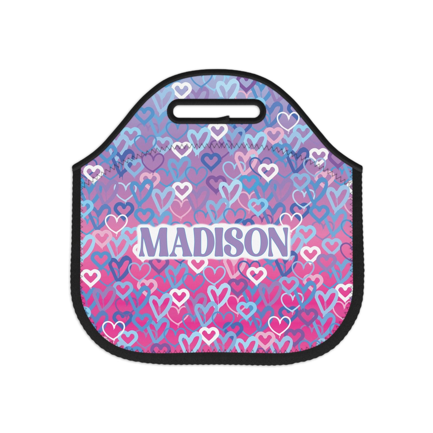 Ombre Hearts Lunch Tote