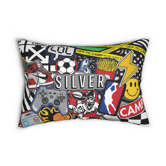 Off To Camp Throw Pillow