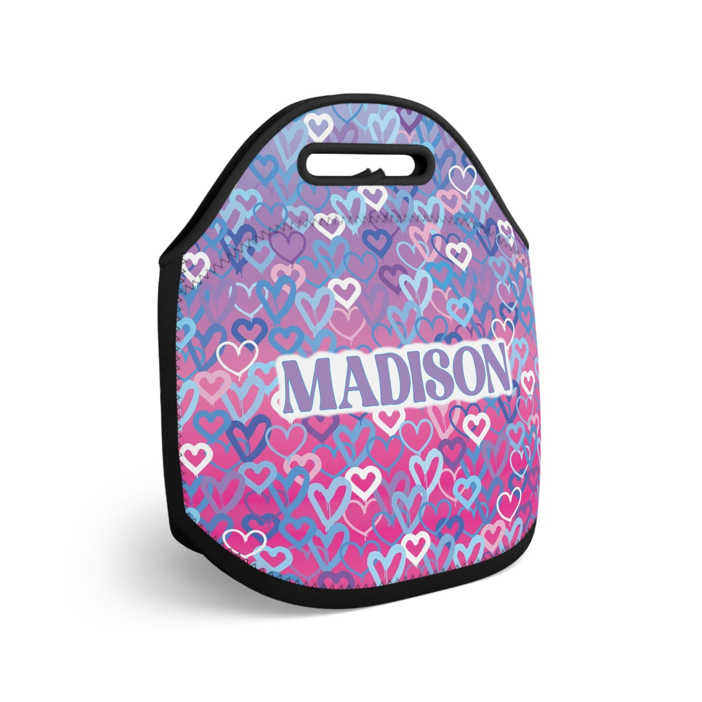 Ombre Hearts Lunch Tote