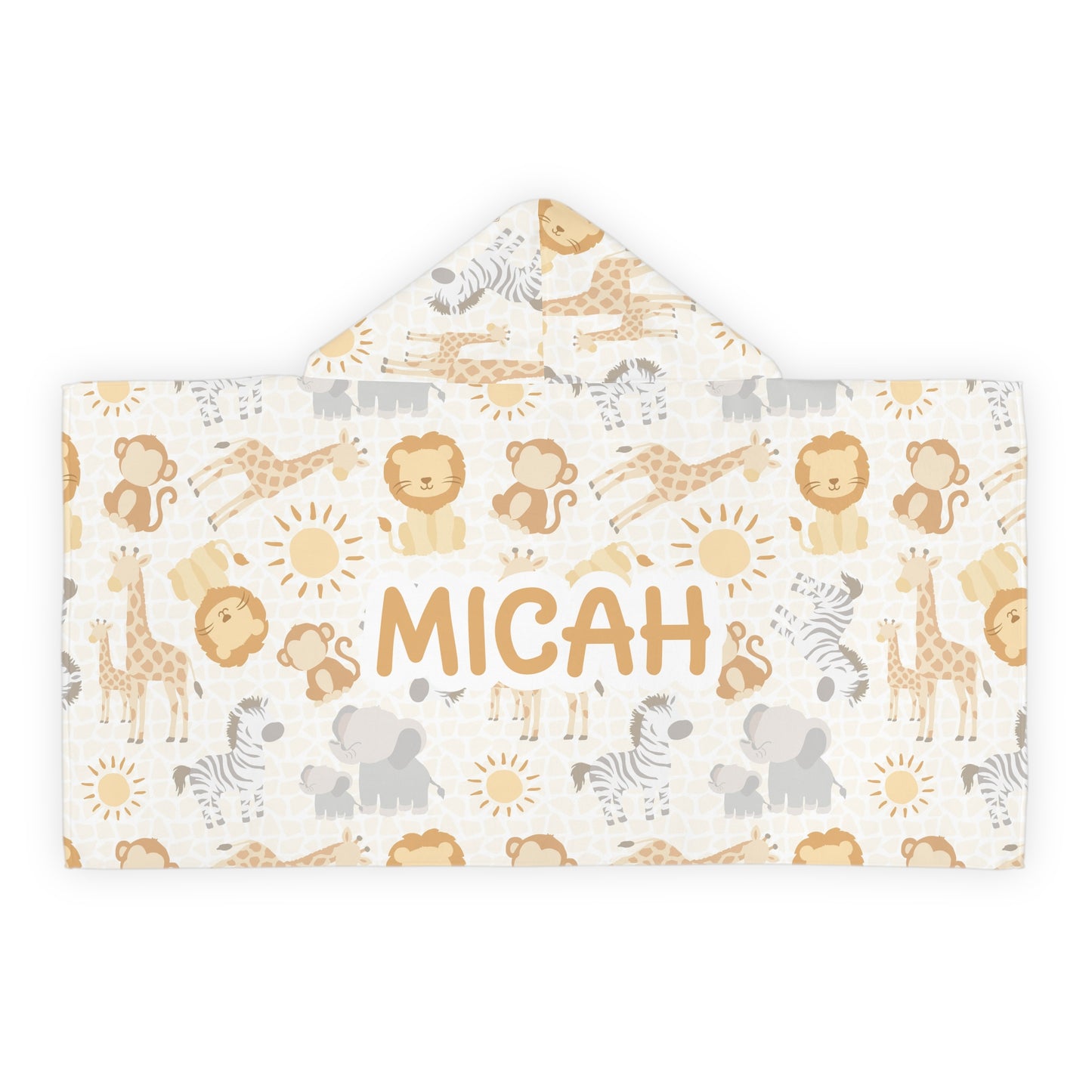 Safari Friends Hooded Towel