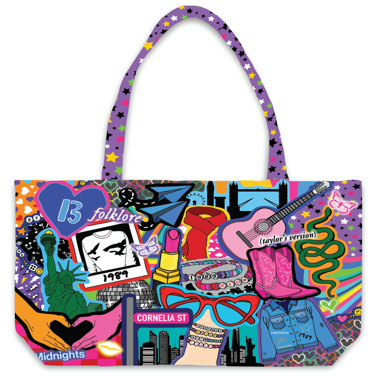 Swiftie Squad Fuzzy Tote Bag
