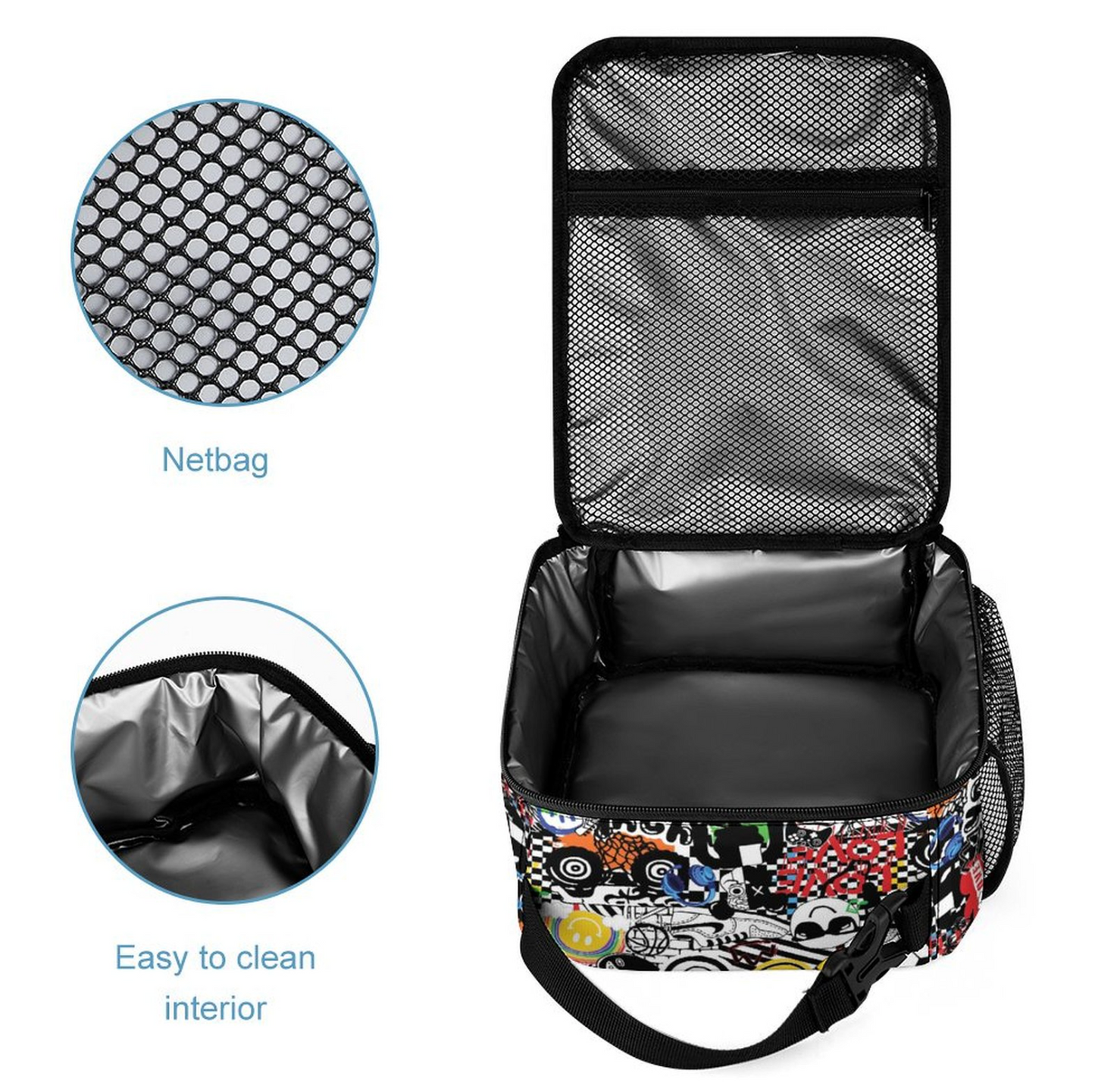 Keep Smiling Insulated Lunch Box