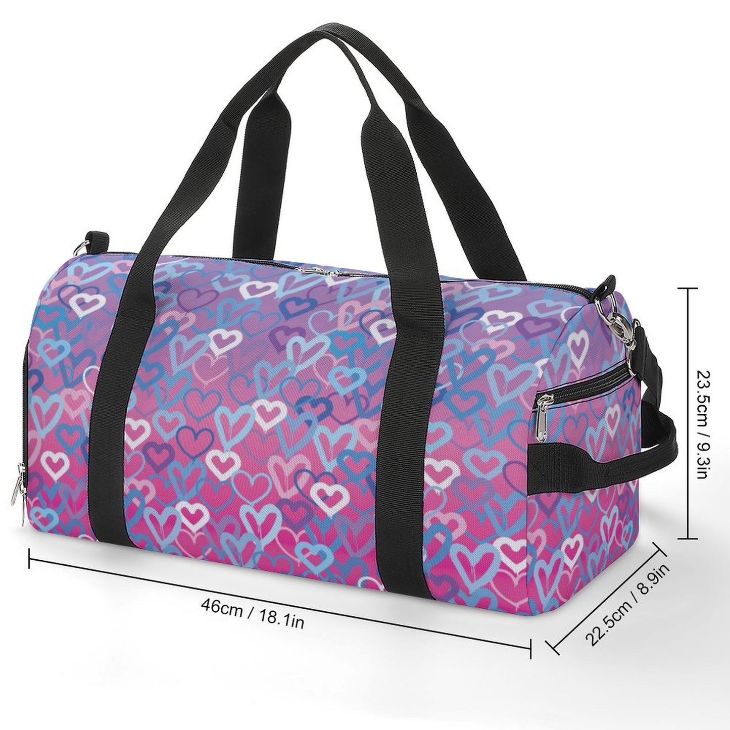 Ombre Hearts Bag