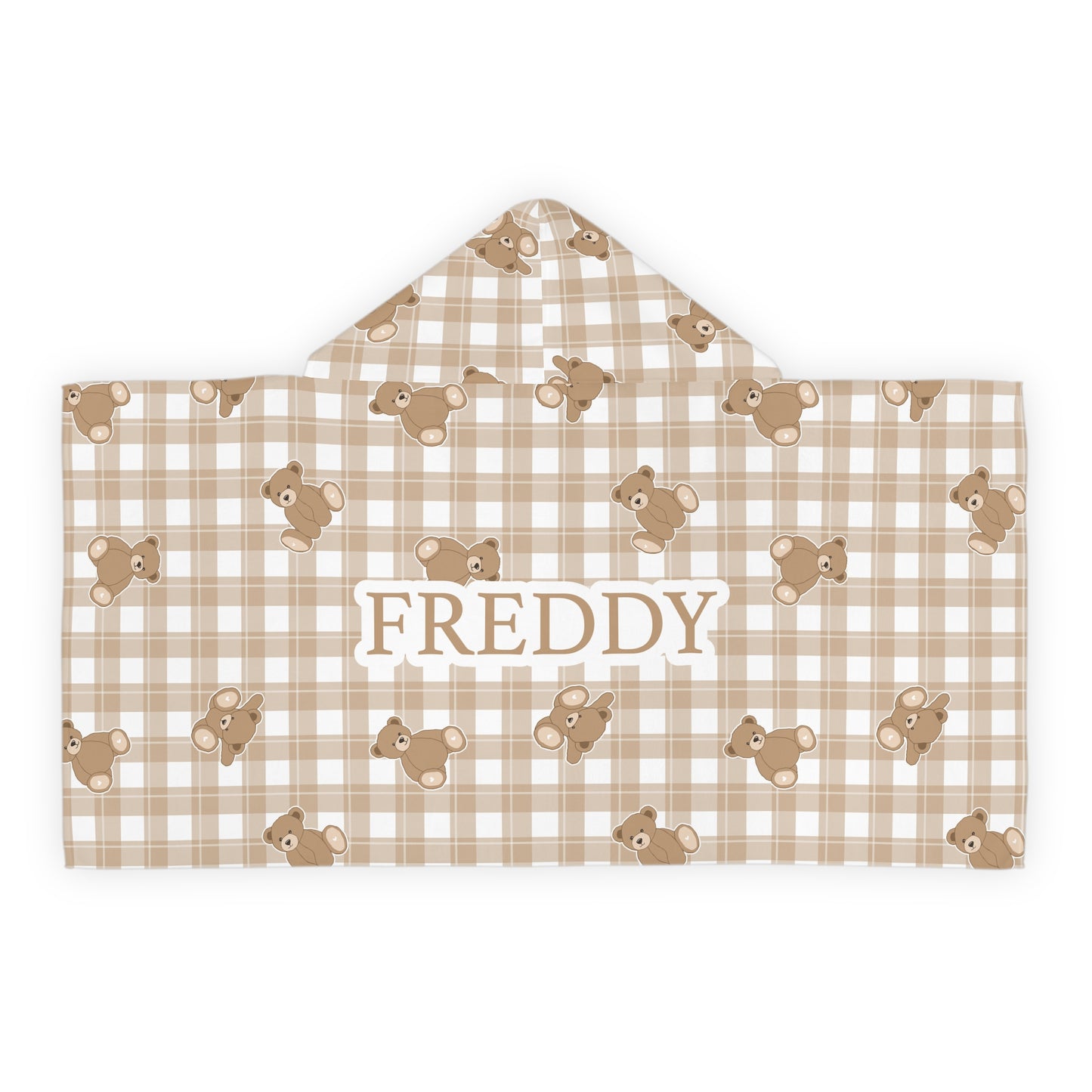 Teddy Tumbles Hooded Towel
