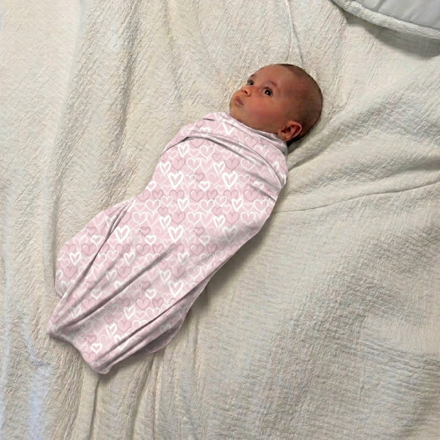 Ombre Hearts Swaddle