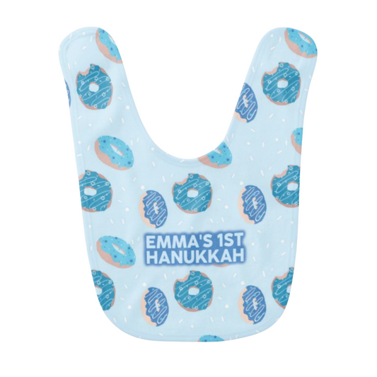 Hanukkah Donuts Bib
