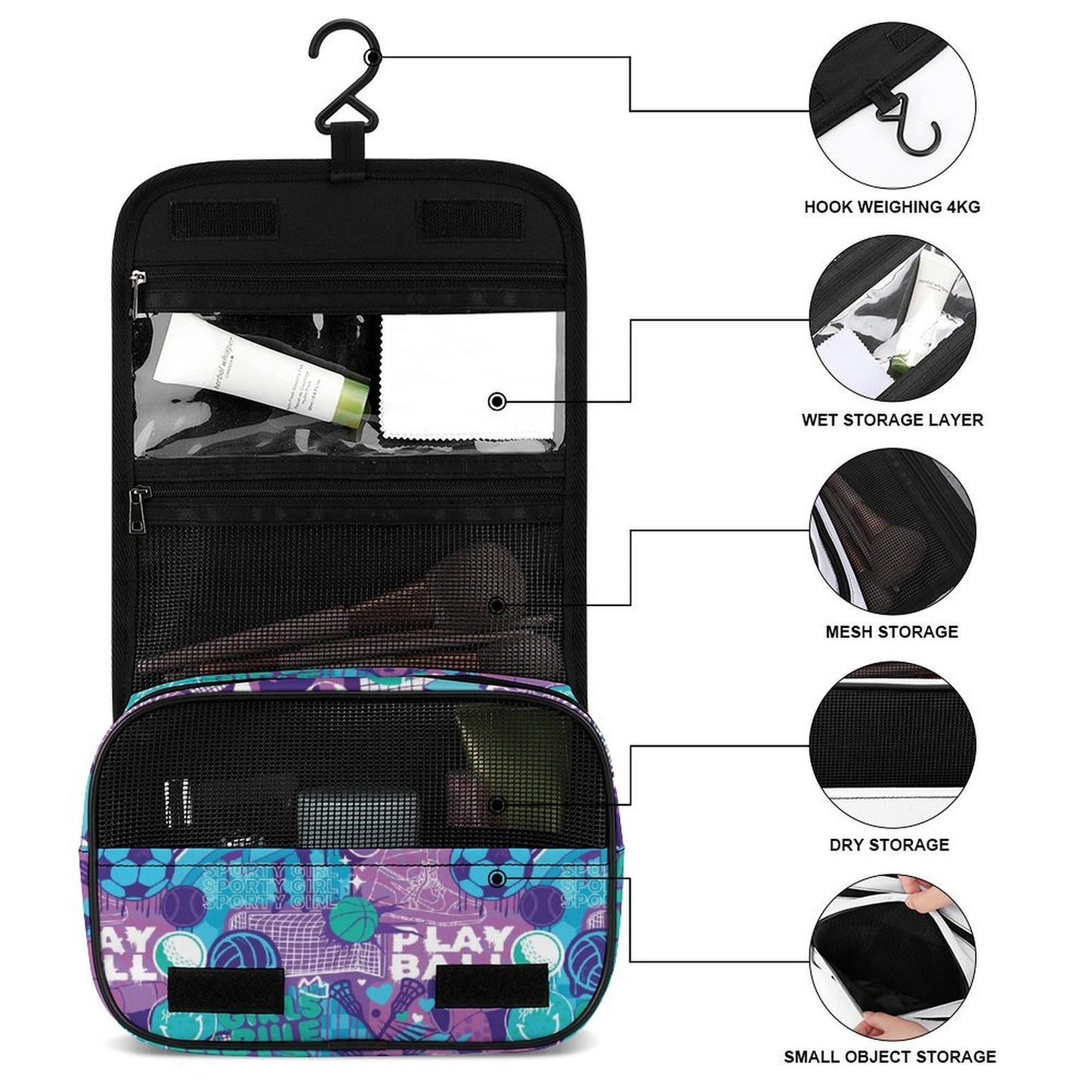 Sporty Girl Toiletry Bag