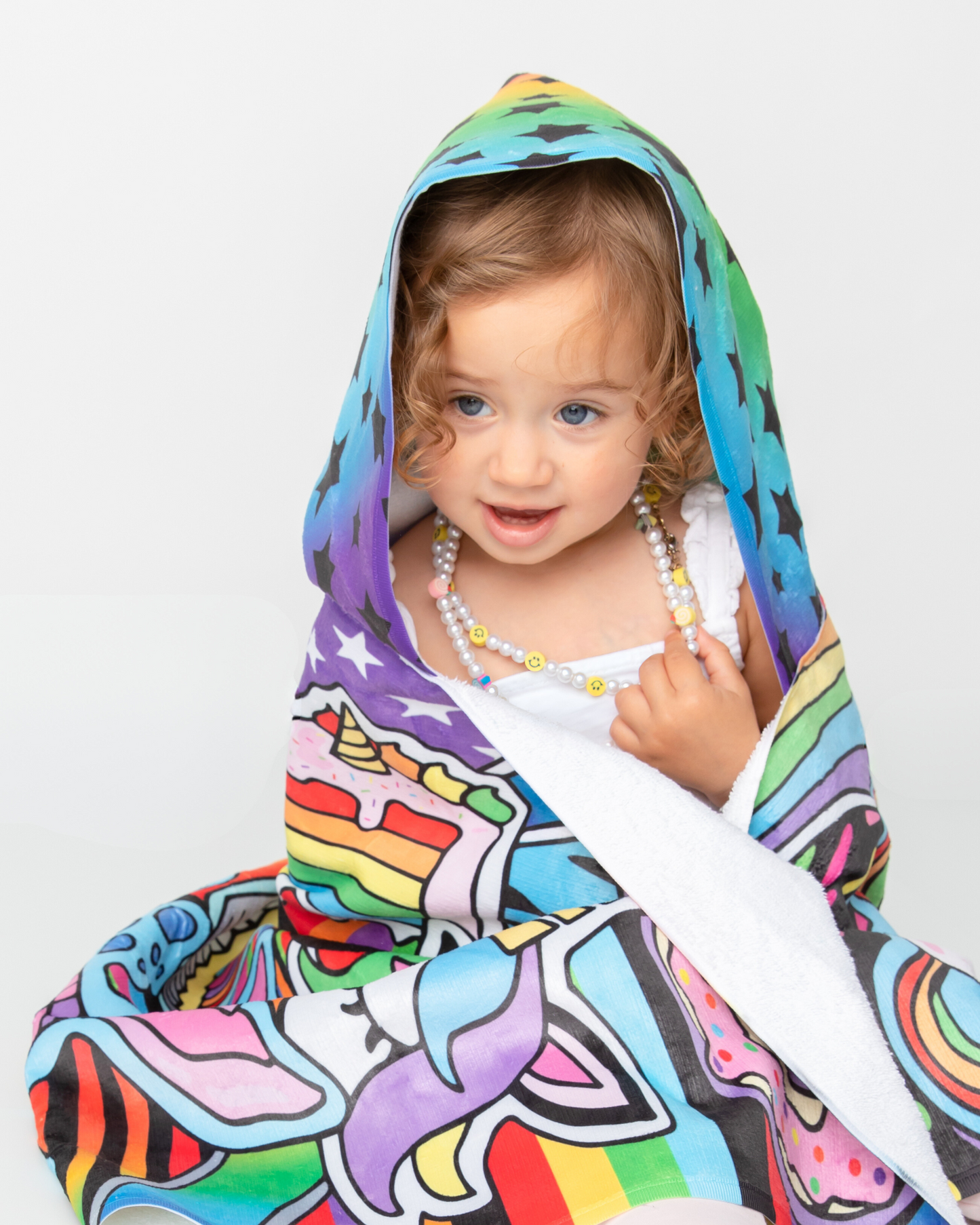 Rainbows and Unicorns Hooded Towel
