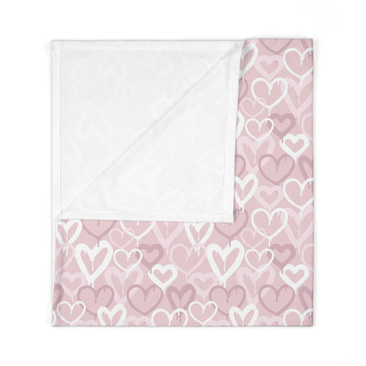Ombre Hearts Swaddle