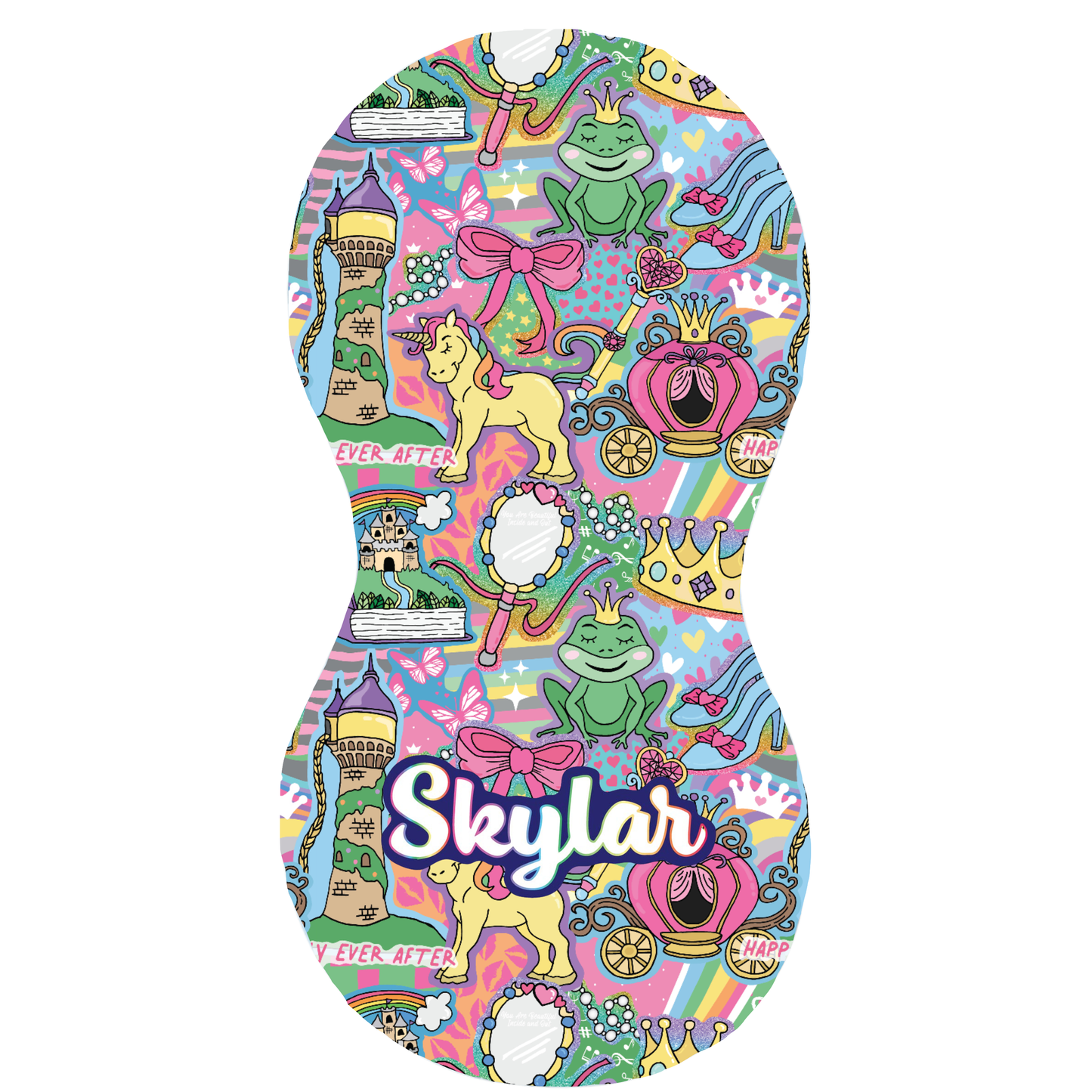 Pretty Princess Burp Cloth