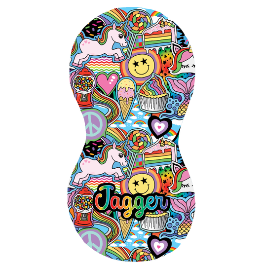 Rainbows and Unicorns Burp Cloth