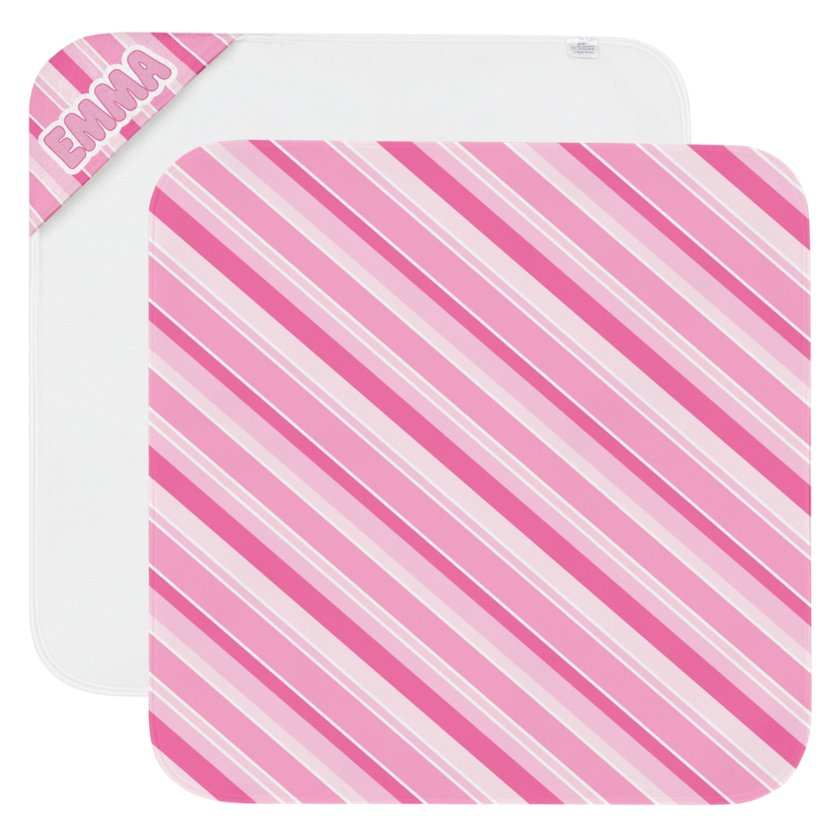 Multi Stripes Hooded Towel (blue or pink)