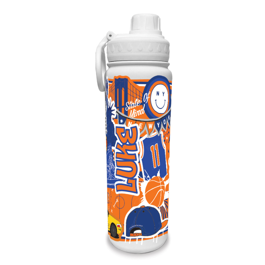 New York Basketball Water Bottle