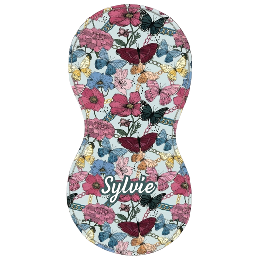 Butterfly Pearls Burp Cloth