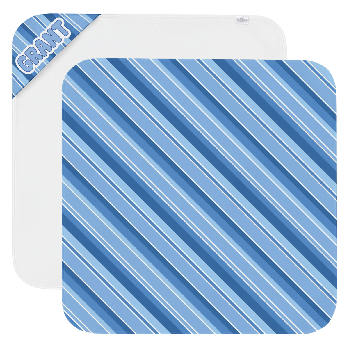 Multi Stripes Hooded Towel (blue or pink)