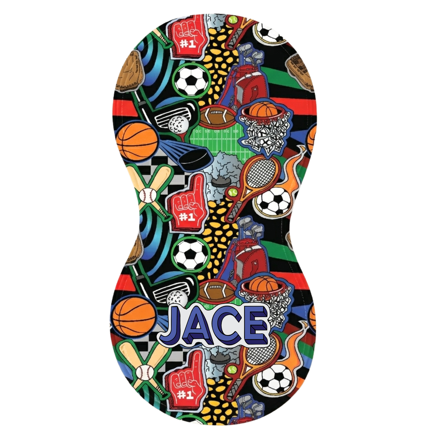 Sporty Burp Cloth