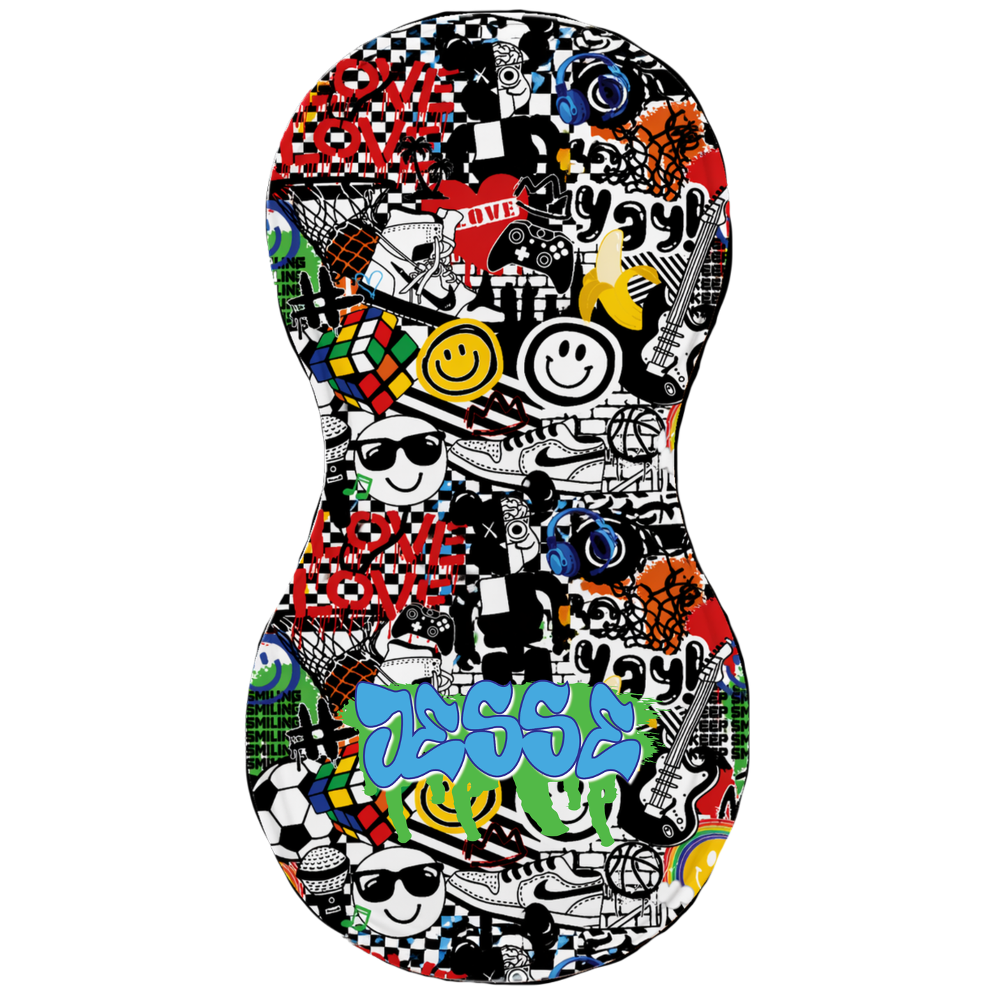 Keep Smiling Burp Cloth