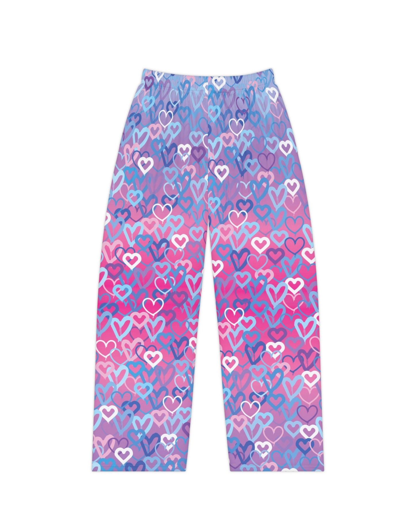 Ombre Hearts Fuzzy Pajama Pants