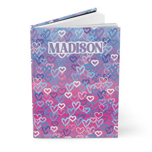 Ombre Hearts Journal