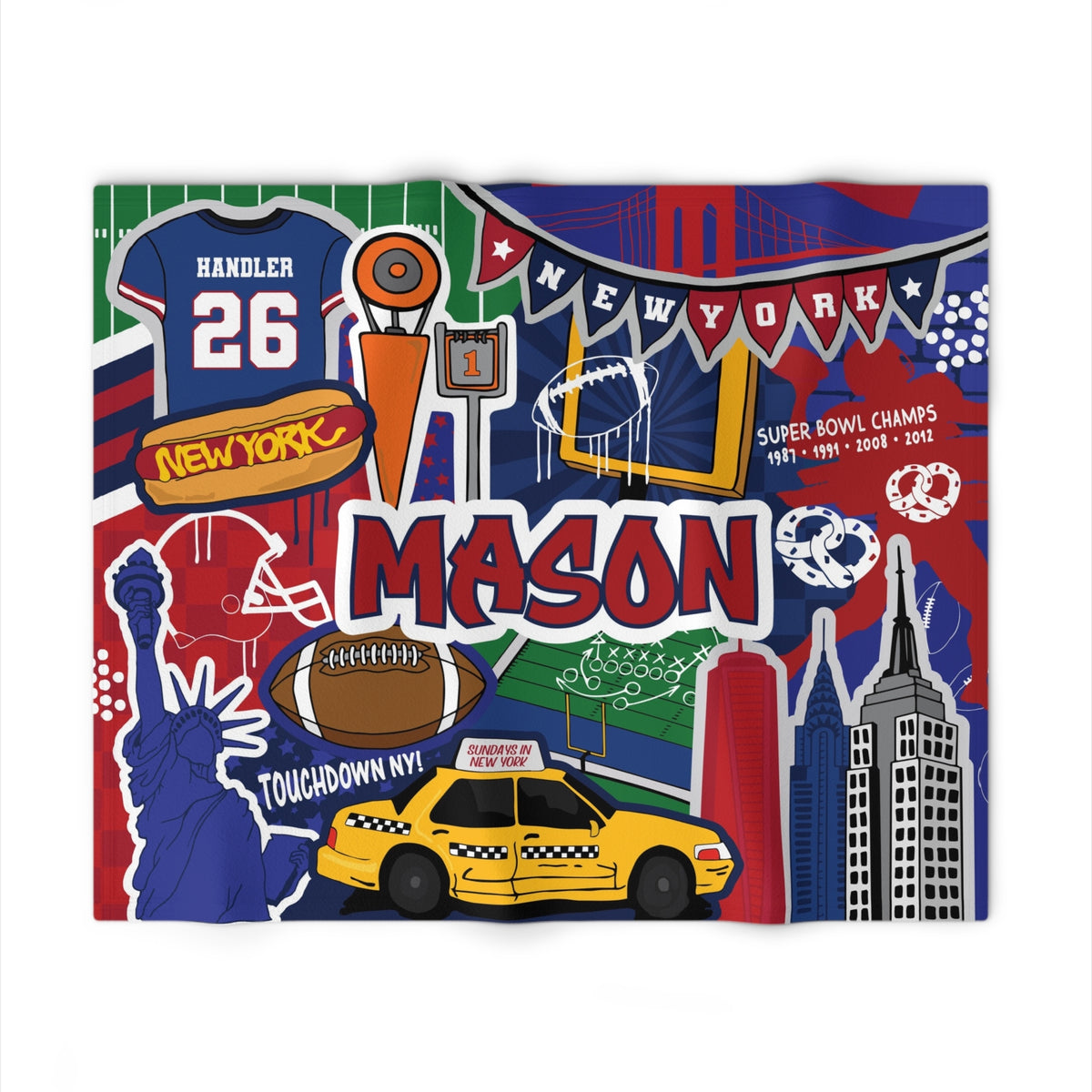 New York Football Blanket (2 team options)