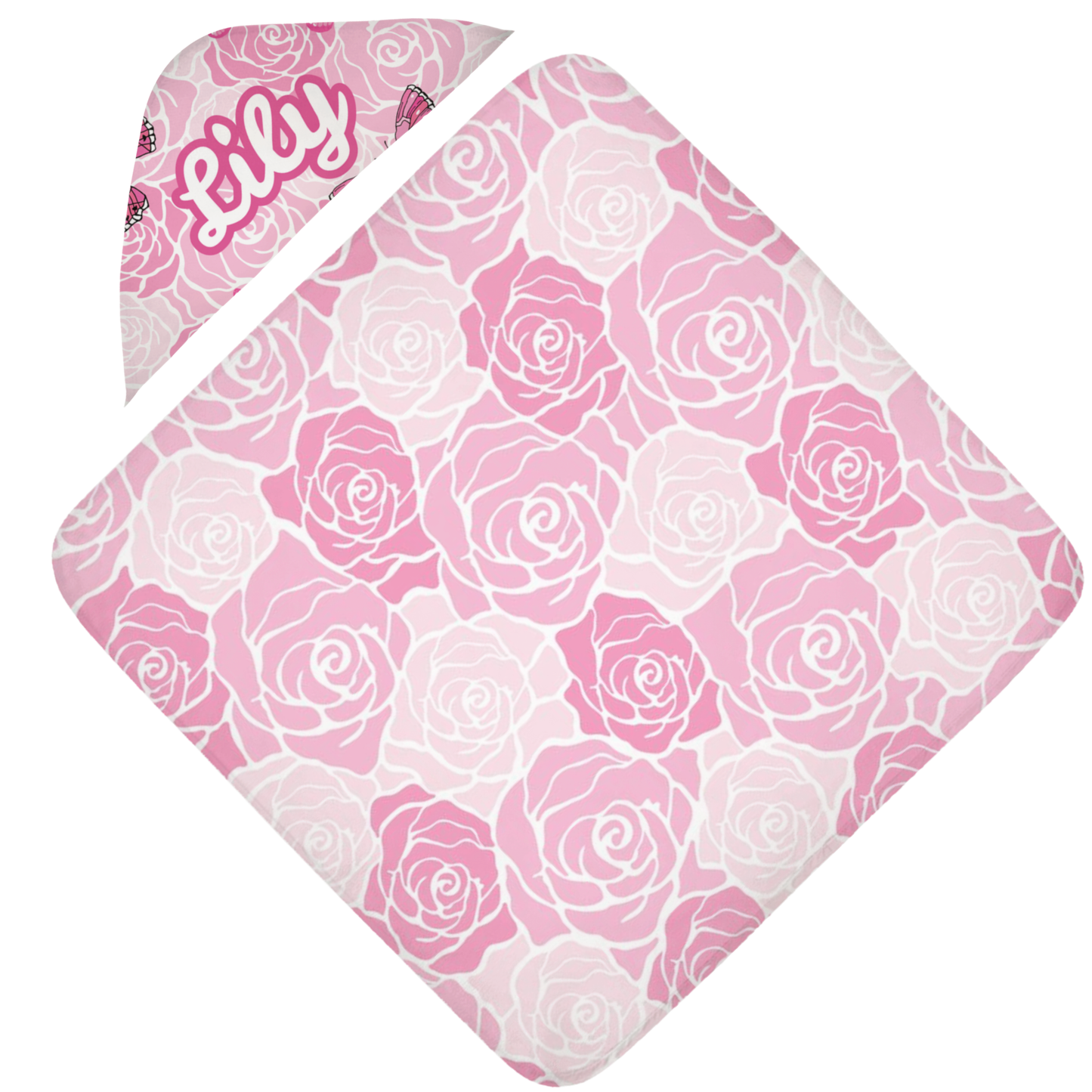 Rosey Days Hooded Towel