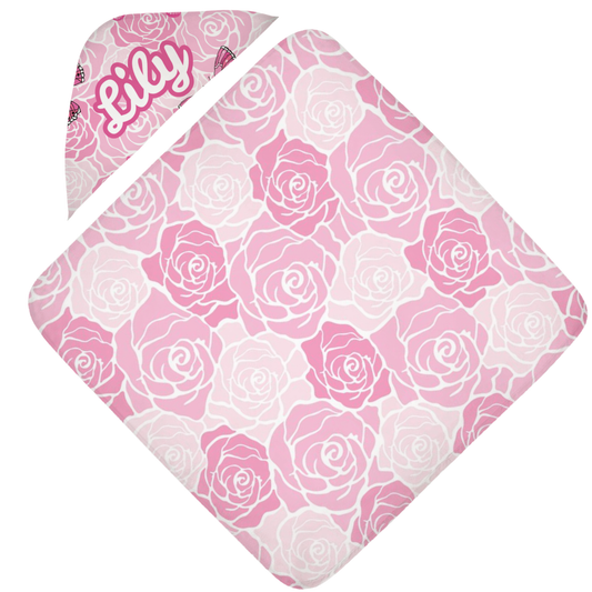 Rosey Days Hooded Towel